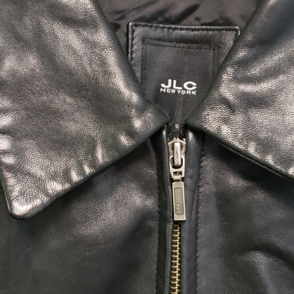 JLC New York Outerwear Leather Jacket Size Medium - Picture 2 of 4